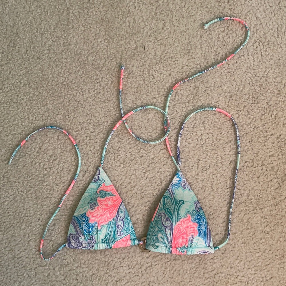 Victoria’s Secret Paisley Push Up Swim Top